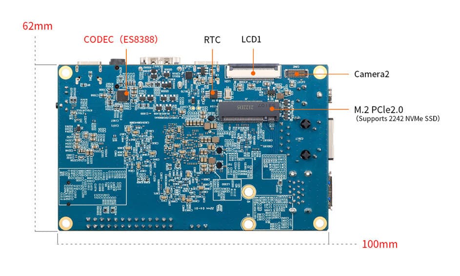 اورنج پای 5 با 4 گیگ رم - orange pi 5 4gb — تصویر ۵