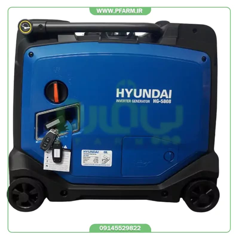 موتور برق اینورتر سایلنت هیوندای ۵.۷ کیلووات مدل HG-5808 — تصویر ۷
