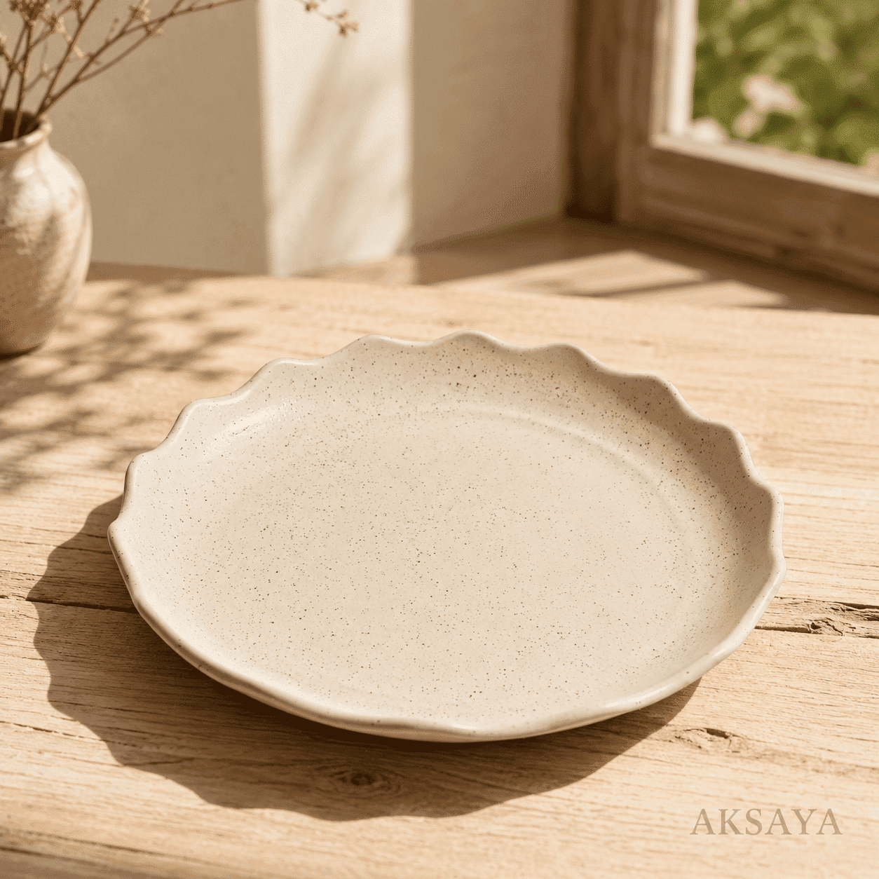سینی سرامیکی کمانی طرح مات (فروش عمده)