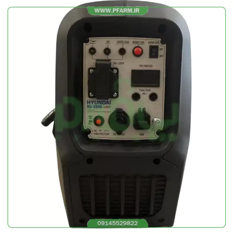 موتور برق بنزینی سایلنت هیوندای 2.2 کیلووات مدل HG-2208 — تصویر ۵