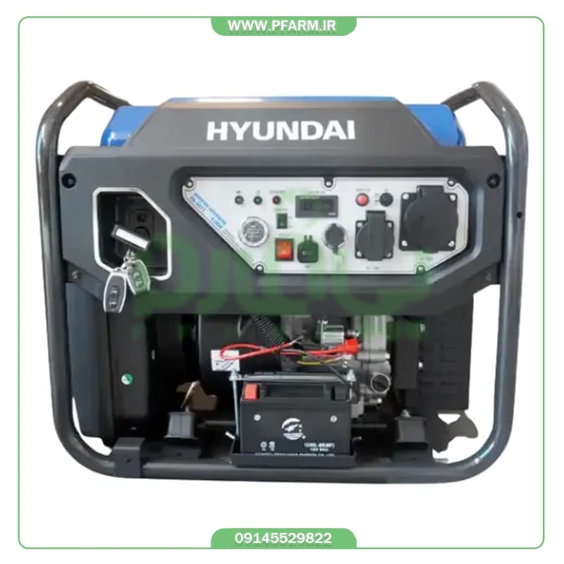 موتور برق بنزینی اینورتر هیوندای 8 کیلووات مدل HG-8017 — تصویر ۴