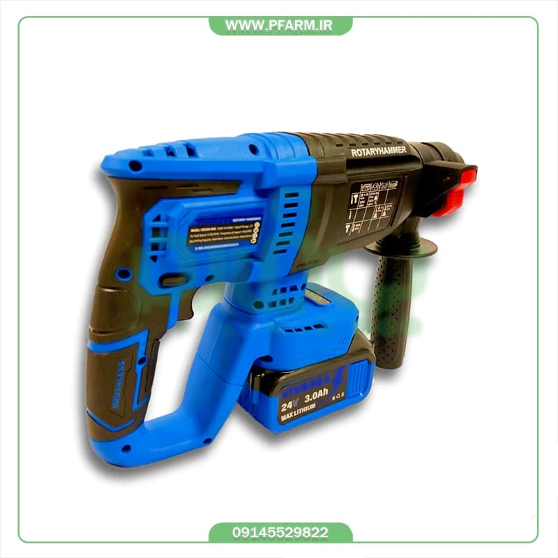 کیت 4 عددی براشلس دریل ،بتن کن ، بکس و فرز شارژی ویوارکس مدل BCK-4024 — تصویر ۱۱