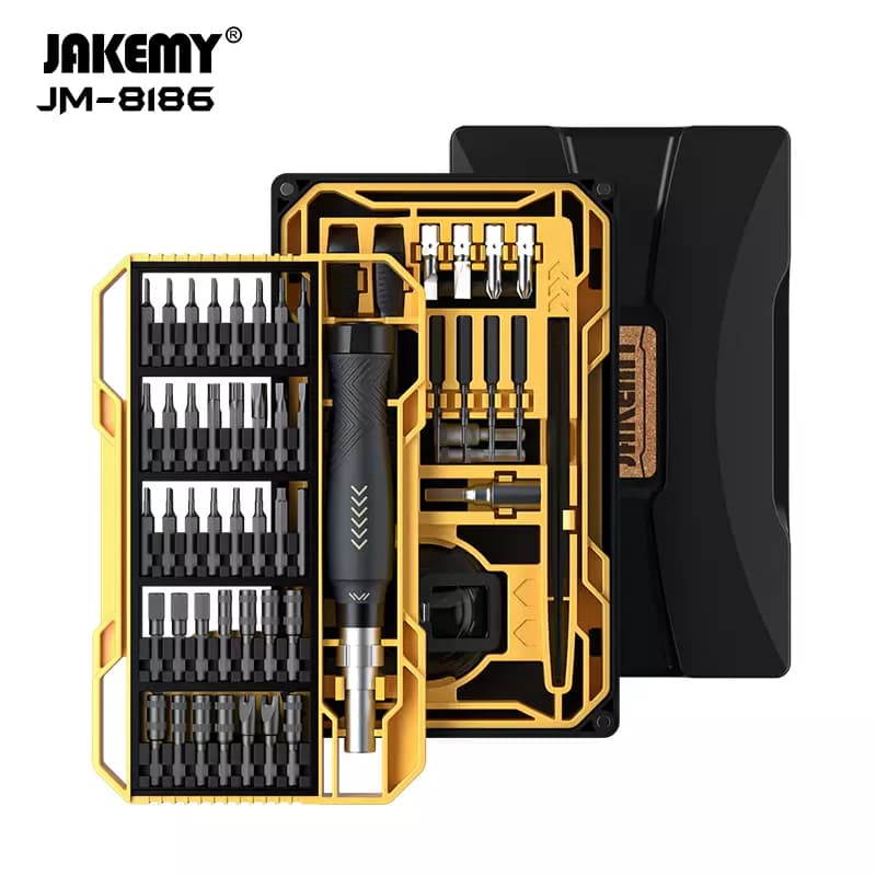 ست پیچ گوشتی 83 عددی Jakemy JM-8186-A | کیت تعمیرات موبایل، لپ تاپ و الکترونیک
