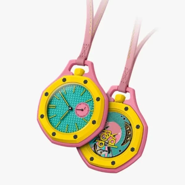 ساعت گردنی و آویز ROYAL POP | فانتزی با طراحی هشتضلعی و بند بلند — تصویر ۶