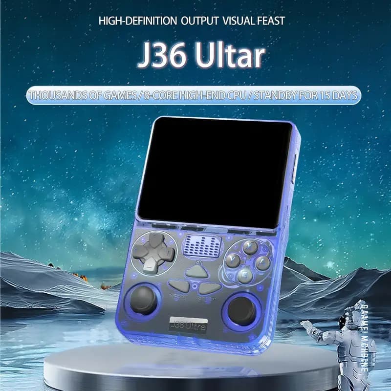 کنسول بازی دستی J36 اولترا + 64GB مموری + بازی های گلچین — تصویر ۱۱
