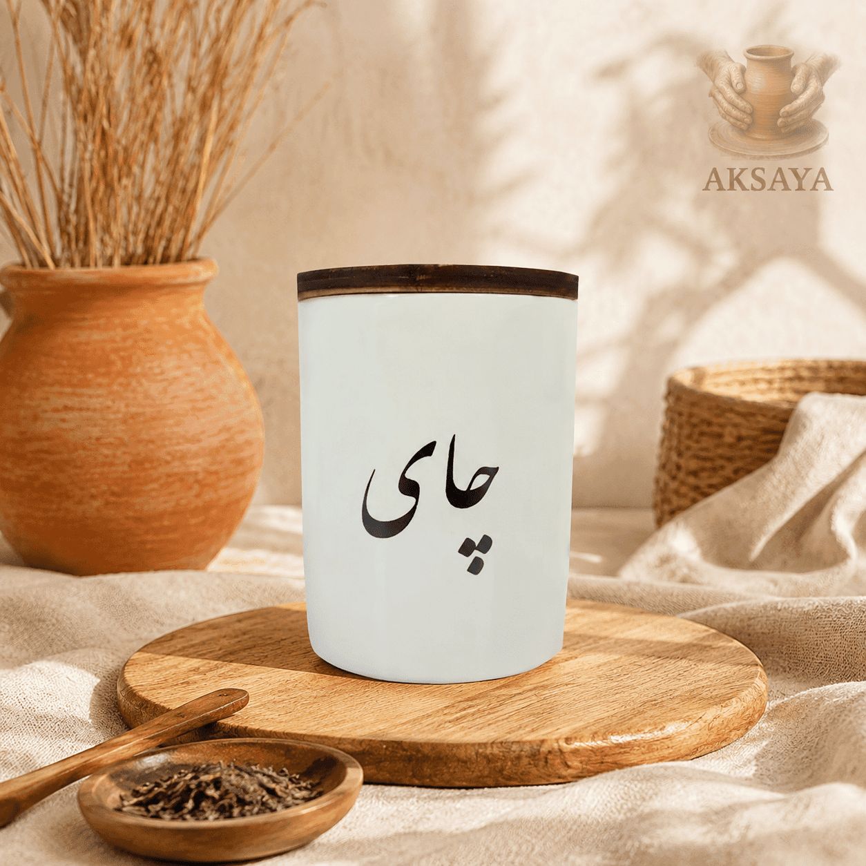 بانکه سرامیکی تکست مدل چای — تصویر ۲