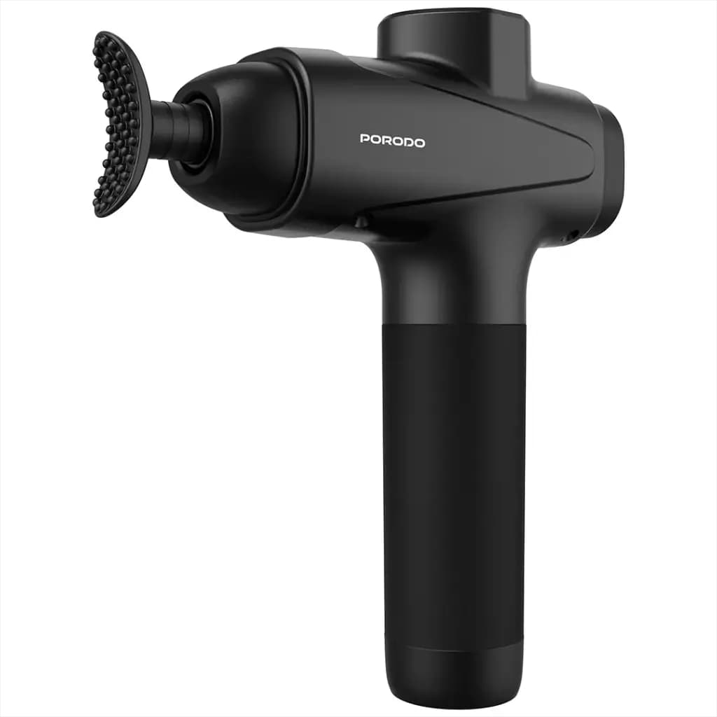 ماساژور تفنگی پرودو Porodo Multi-Head Deep Massage Gun مدل PDLFSTNS066BK — تصویر ۷