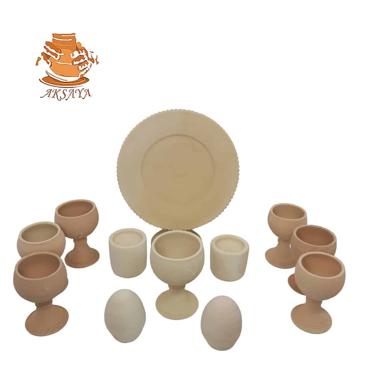 هفت سین سفالی مدل گیلاسه کد HS160 — تصویر ۲