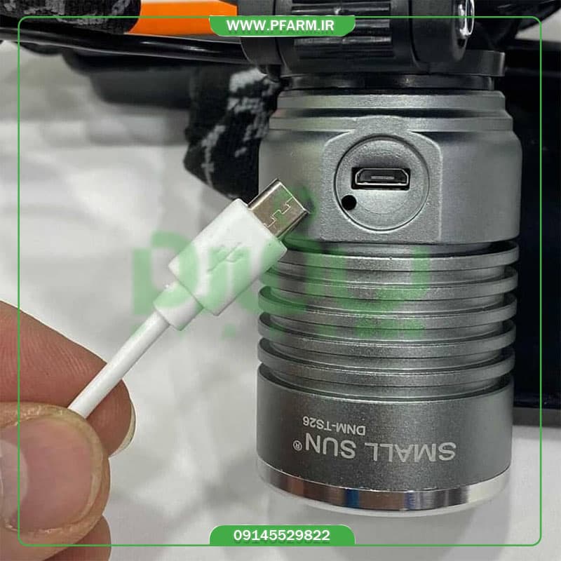 چراغ پیشانی و دستی اسمال سان مدل دوحالته DNM-TS26 — تصویر ۳
