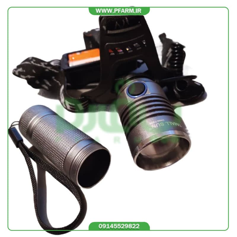 چراغ پیشانی و دستی اسمال سان مدل دوحالته DNM-TS26