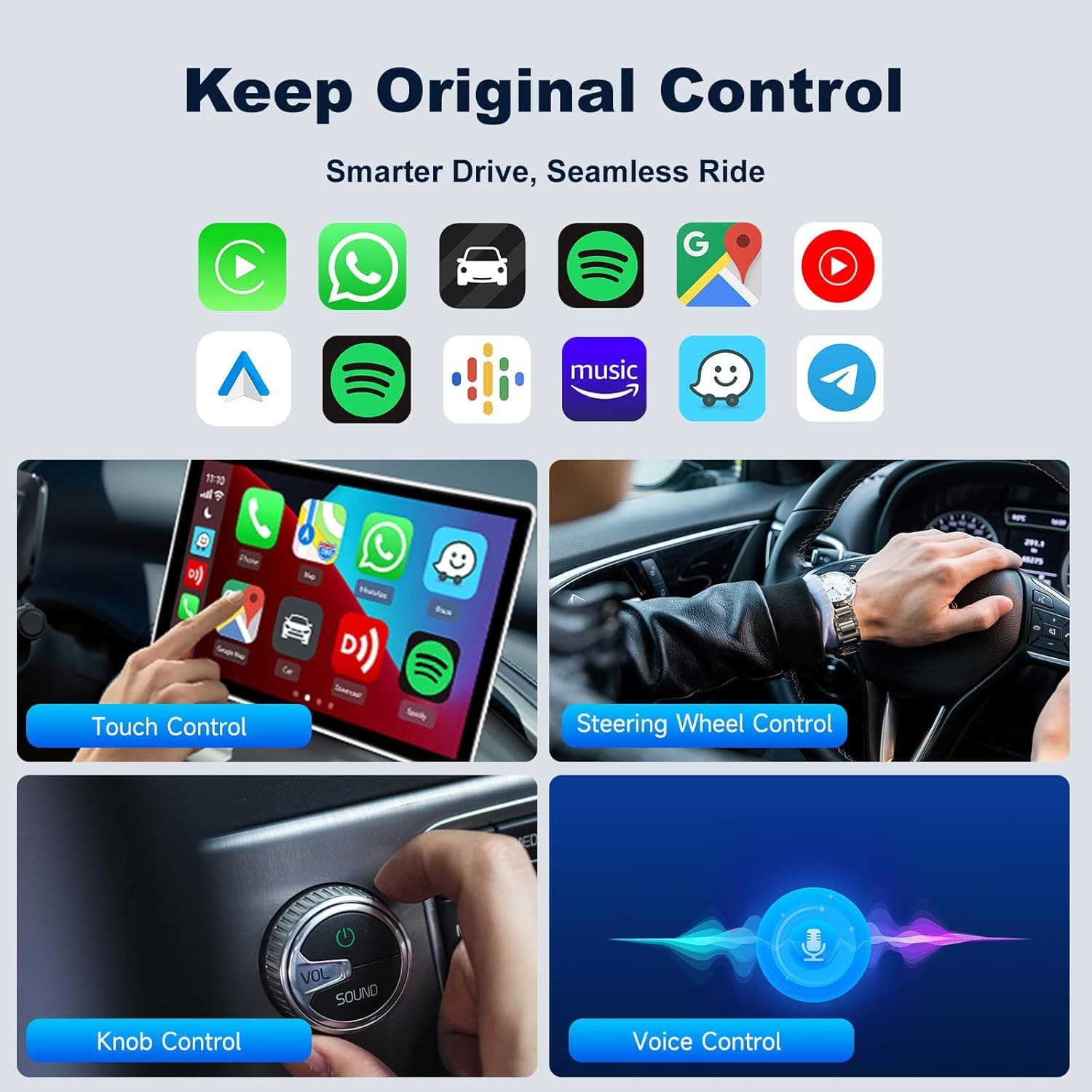 دانگل وایرلس کارپلی و اندروید اتو کارلینکیت مدل Carlinkit Mini Ultra3 — تصویر ۱۲