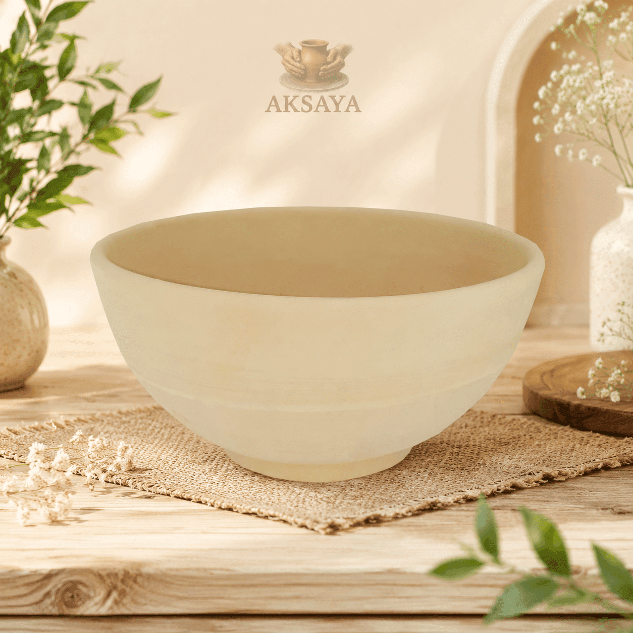 کاسه سفالی آبگوشت‌خوری