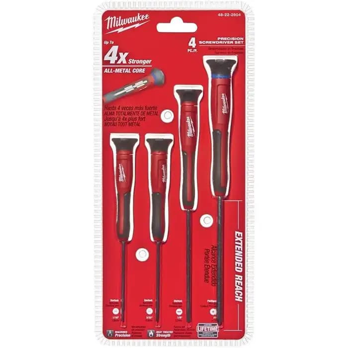 ست پیچ‌گوشتی دقیق میلواکی مدل Milwaukee 48-22-2604 – مجموعه 4 عددی — تصویر ۹