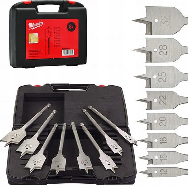 ست 8 عددی مته برگی میلواکی مدل milwaukee 4932352504 — تصویر ۸
