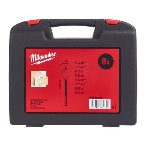ست 8 عددی مته برگی میلواکی مدل milwaukee 4932352504