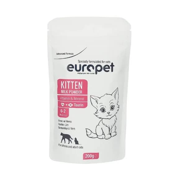 شیر خشک گربه یوروپت Europet Cat Milk Powder وزن 200 گرم — تصویر ۴