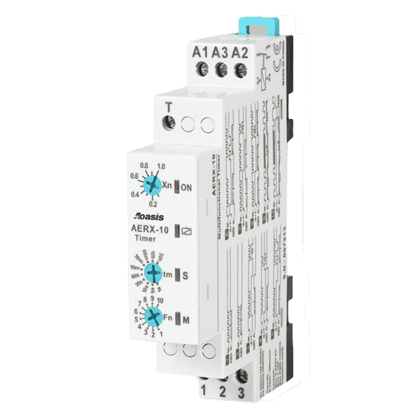 رله تایمر مولتی فانکشن AERX-10 شرکت Aoasis - مهدان الکتریک