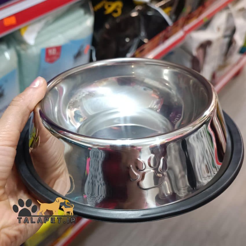 ظرف غذای سگ و گربه مدل استیل ضد زنگ — تصویر ۵