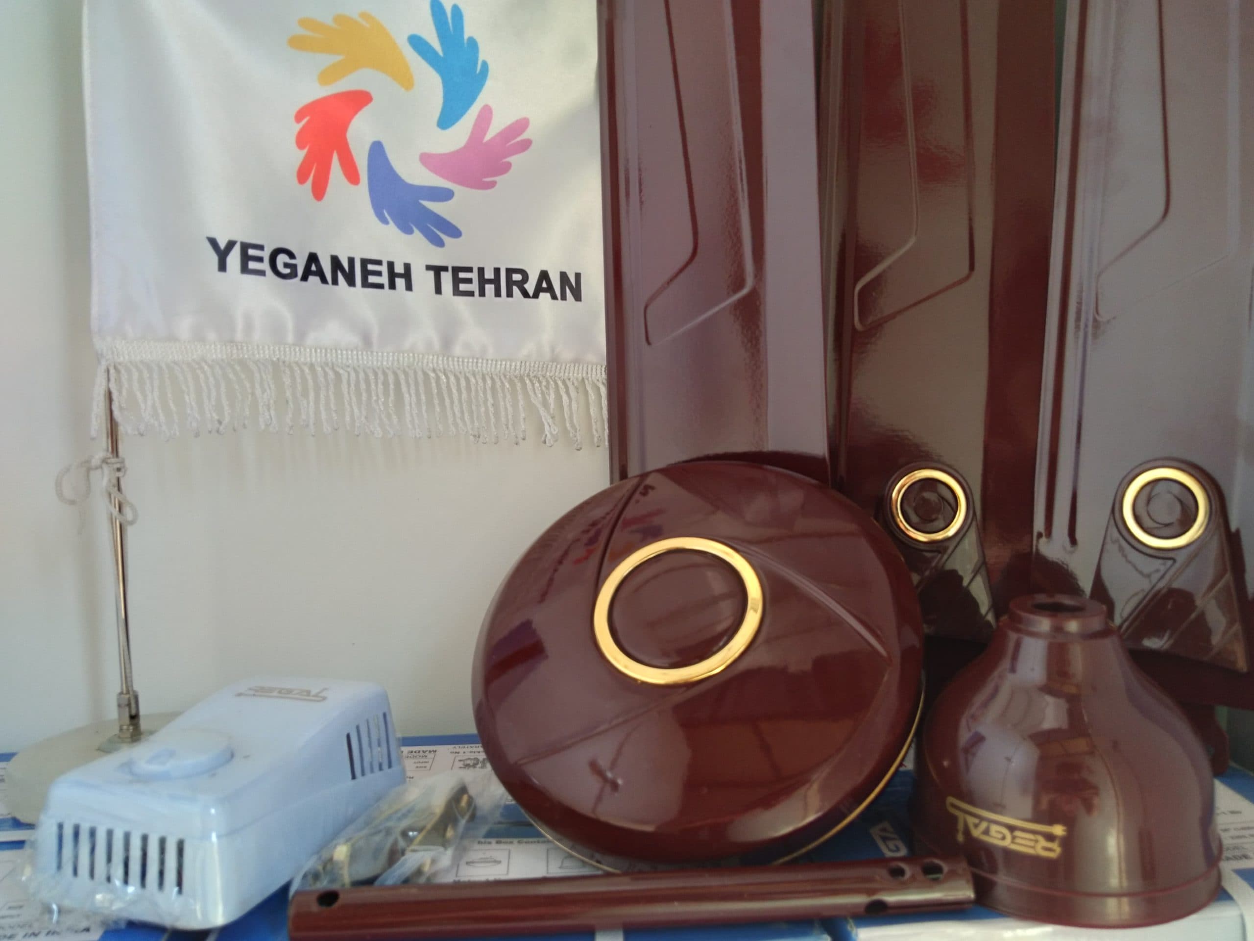 پنکه سقفی هندی اصل 90وات (سفید مشکی دودی جگری کرم) — تصویر ۴