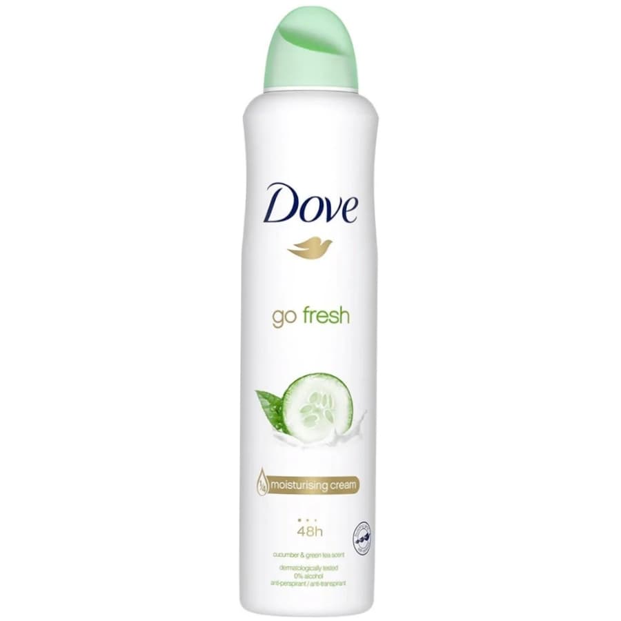اسپری ضد تعریق زنانه داو مدل GO FRESH با رایحه خیار و چای سبز حجم 250 میل