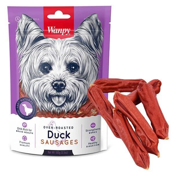 تشویقی ونپی سگ سوسیس اردک duck sausages — تصویر ۲