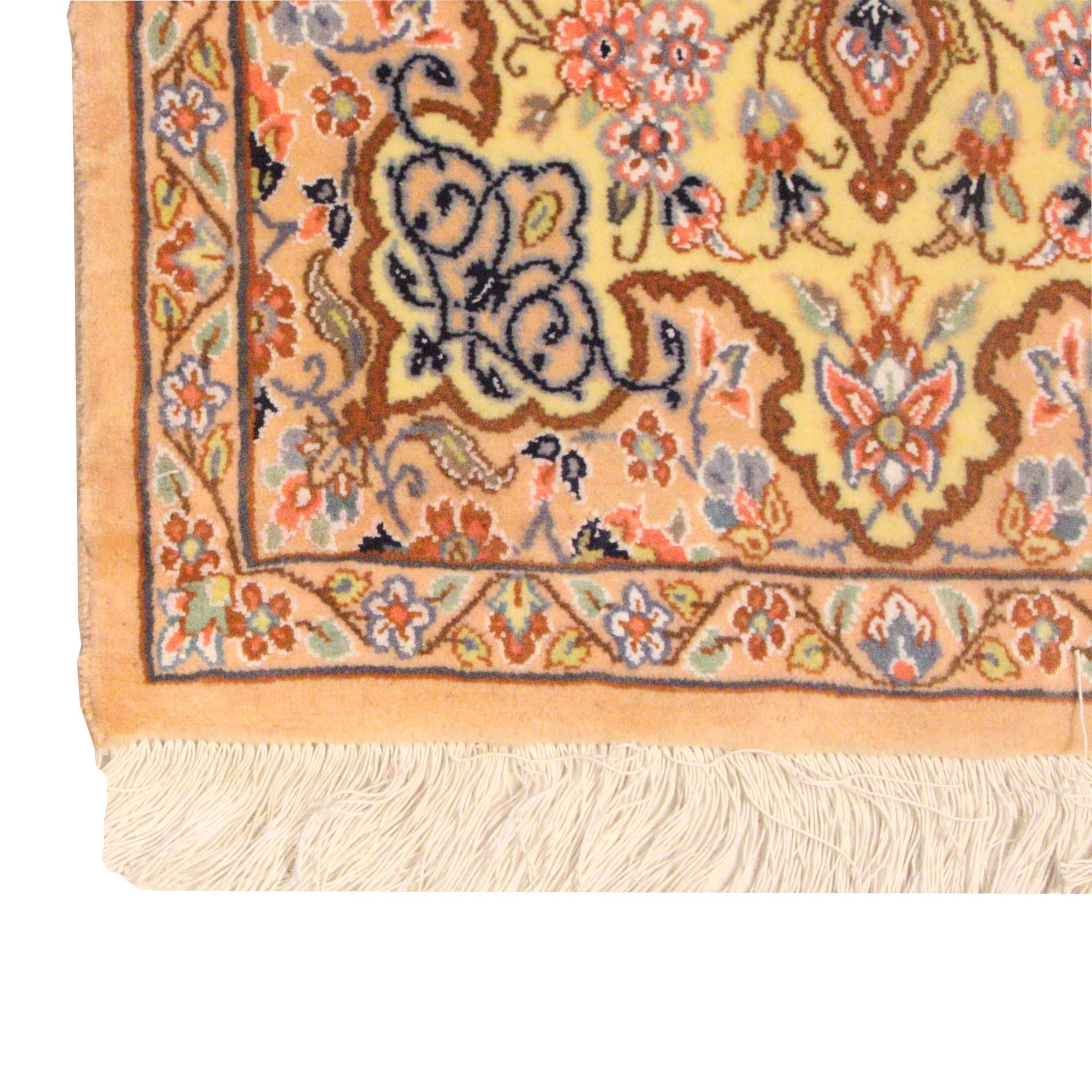 فرش پشتی 60*90 طرح نایین زرد 261271 — تصویر ۷