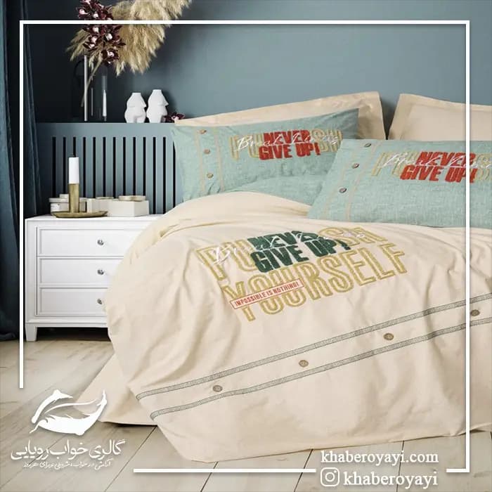 ست کاور دونفره ۶ تکه پنبه کتان برجسته Cotton Box — تصویر ۷