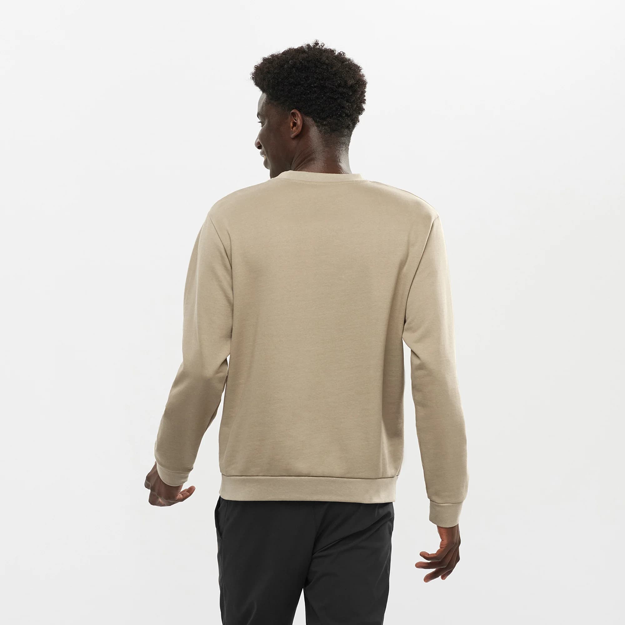 بلوز زمستانی سالامون / SALOMON – مدل Outlife Sweat / خاکی — تصویر ۵