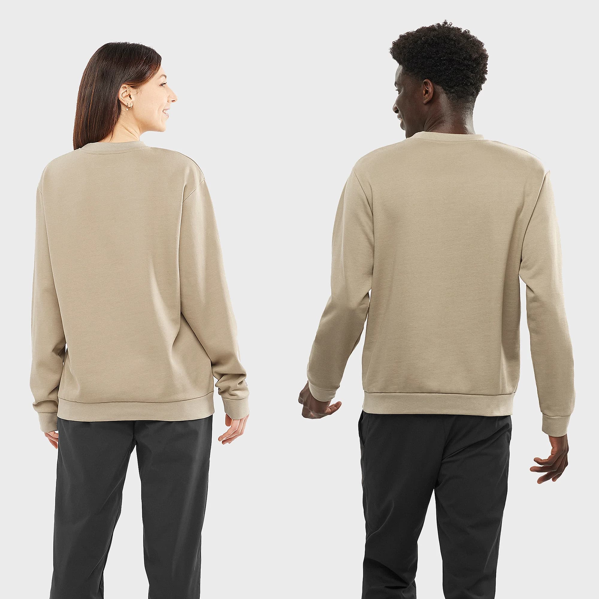 بلوز زمستانی سالامون / SALOMON – مدل Outlife Sweat / خاکی — تصویر ۳