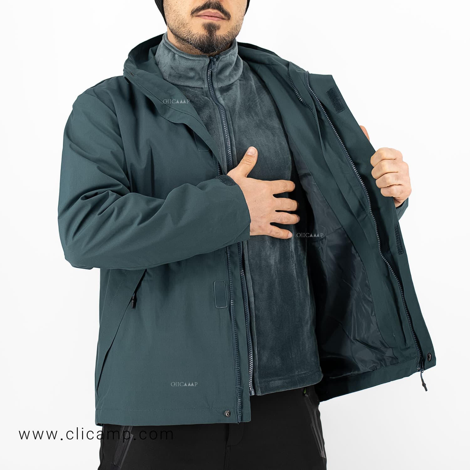 کاپشن دوپوش SN9618 — تصویر ۸