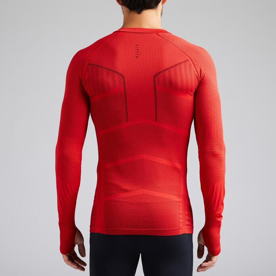 بلوز بیس دکتلون / DECATHLON – مدل keepDry 500 / قرمز — تصویر ۱۱