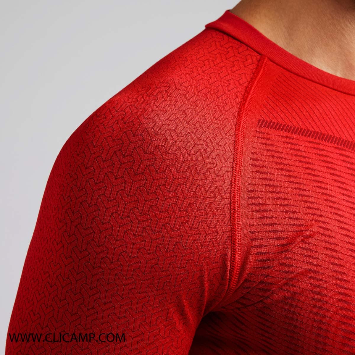 بلوز بیس دکتلون / DECATHLON – مدل keepDry 500 / قرمز — تصویر ۸