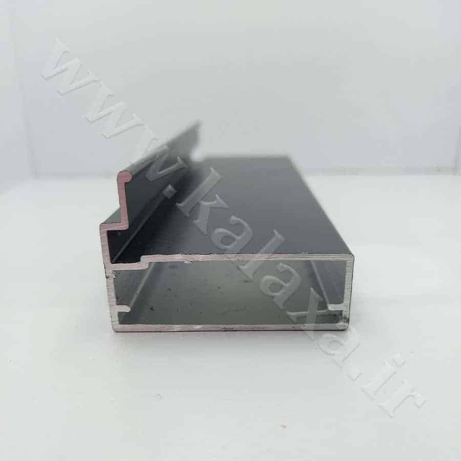 پروفیل درب شیشه ای کابینت و کمد لبه بلند مدل ال 90 درجه دستگیره ای