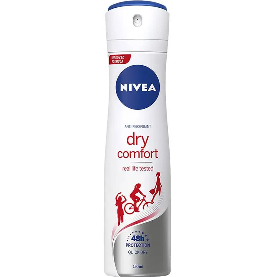 اسپری ضد تعریق زنانه Dry Comfort نیوا 150ml — تصویر ۳