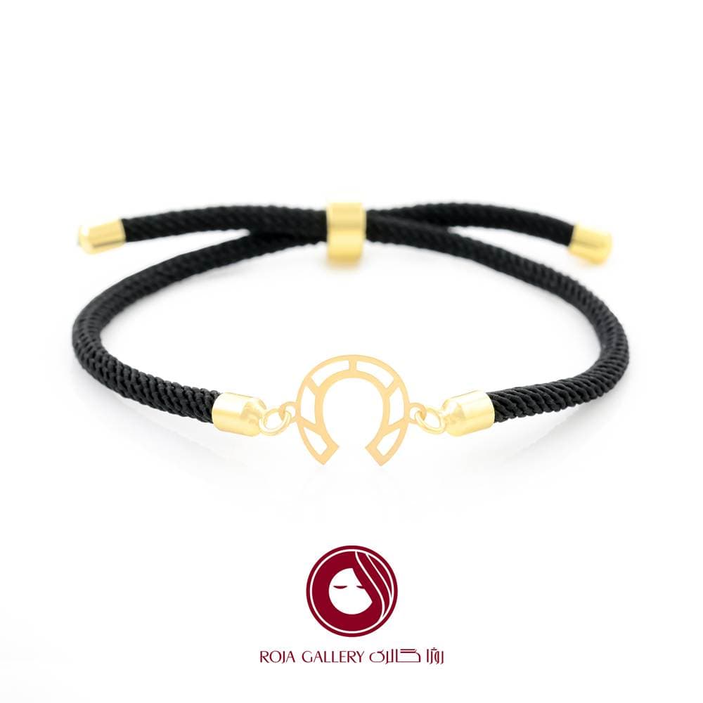دستبند بند و طلا طرح نعل- کد CB – 78290