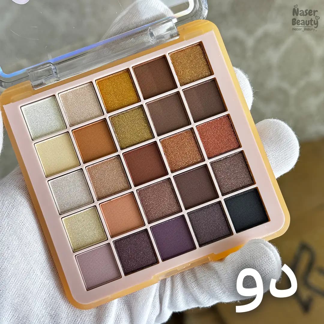 پالت سایه چشم 25 رنگ دودوگرل مدل The Beauty Edition — تصویر ۱۰