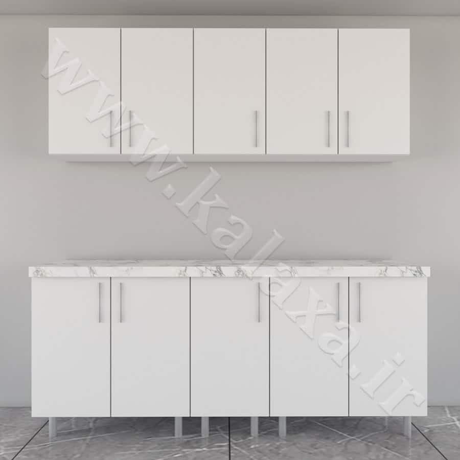 کابینت آماده دیواری و زمینی هایگلاس ایرانی 200 سانتیمتری — تصویر ۹