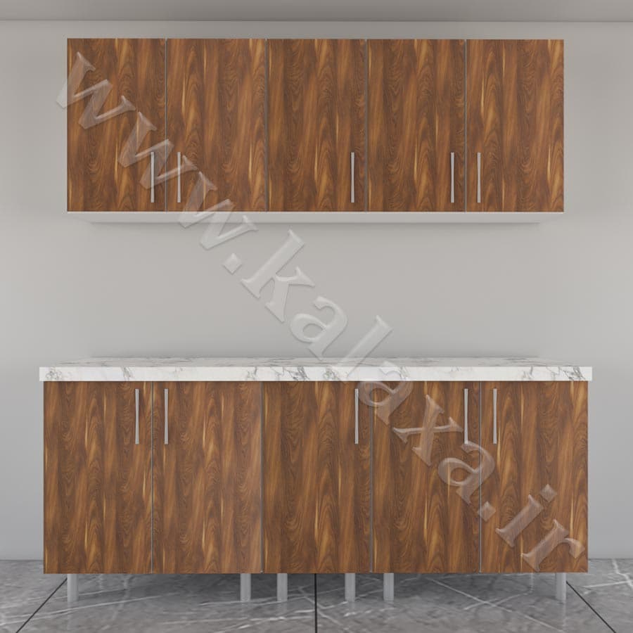 کابینت آماده دیواری و زمینی هایگلاس ایرانی 200 سانتیمتری — تصویر ۸