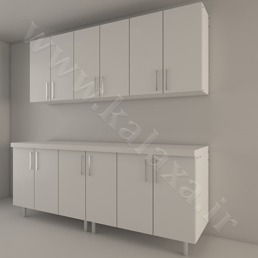 کابینت آماده دیواری و زمینی هایگلاس ایرانی 200 سانتیمتری — تصویر ۲