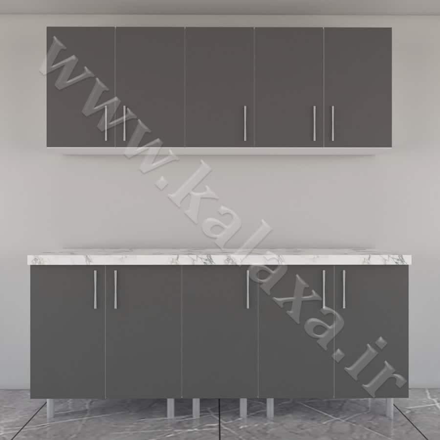 کابینت آماده دیواری و زمینی هایگلاس ایرانی 200 سانتیمتری