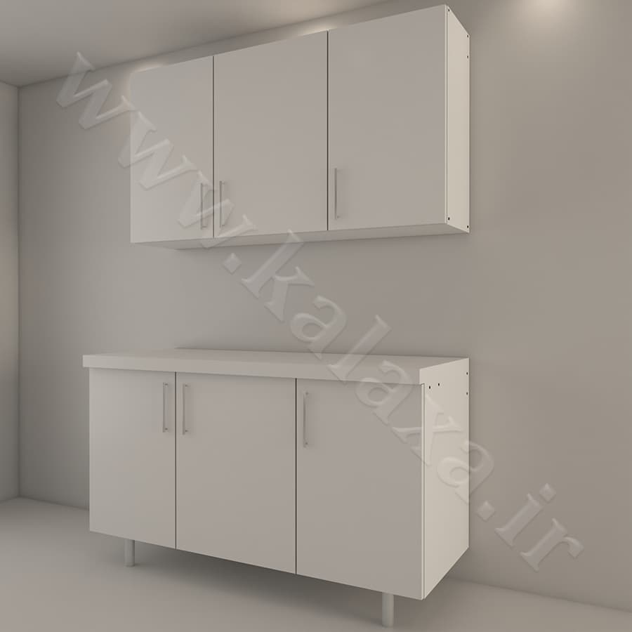 کابینت آماده دیواری و زمینی نئوپان 150 سانتیمتری — تصویر ۲