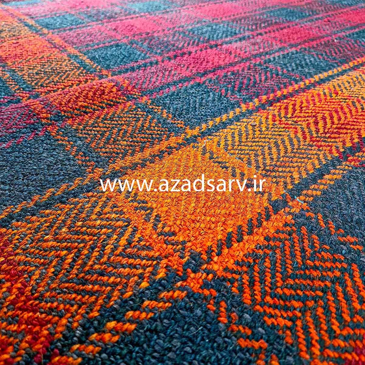 جاجیم موج بختیاری دستباف | ۱۹۰×۱۸۰ سانتی‌متر — تصویر ۴