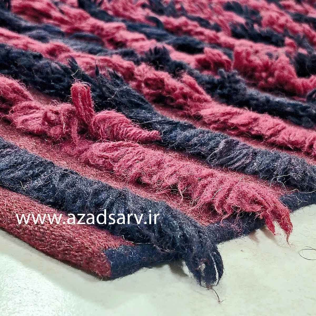 گلیم گبه دستباف مدرن و دکوراتیو آزادسرو | ۱۵۳ × ۹۳ سانتی‌متر — تصویر ۴
