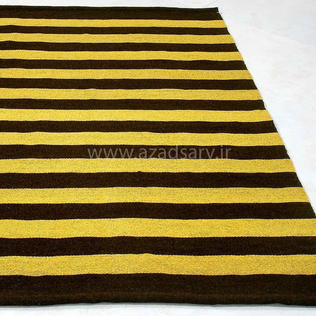 گلیم دستباف مینیمال و دکوراتیو آزادسرو | ۱۴۵ × ۹۱ سانتی‌متر — تصویر ۳