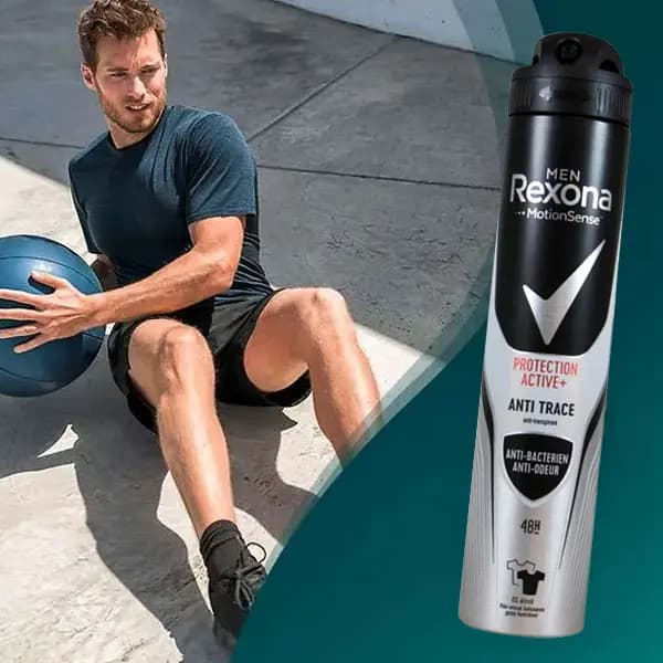 اسپری ضد تعریق مردانه Active Protection Anti Trace رکسونا 200ml — تصویر ۲