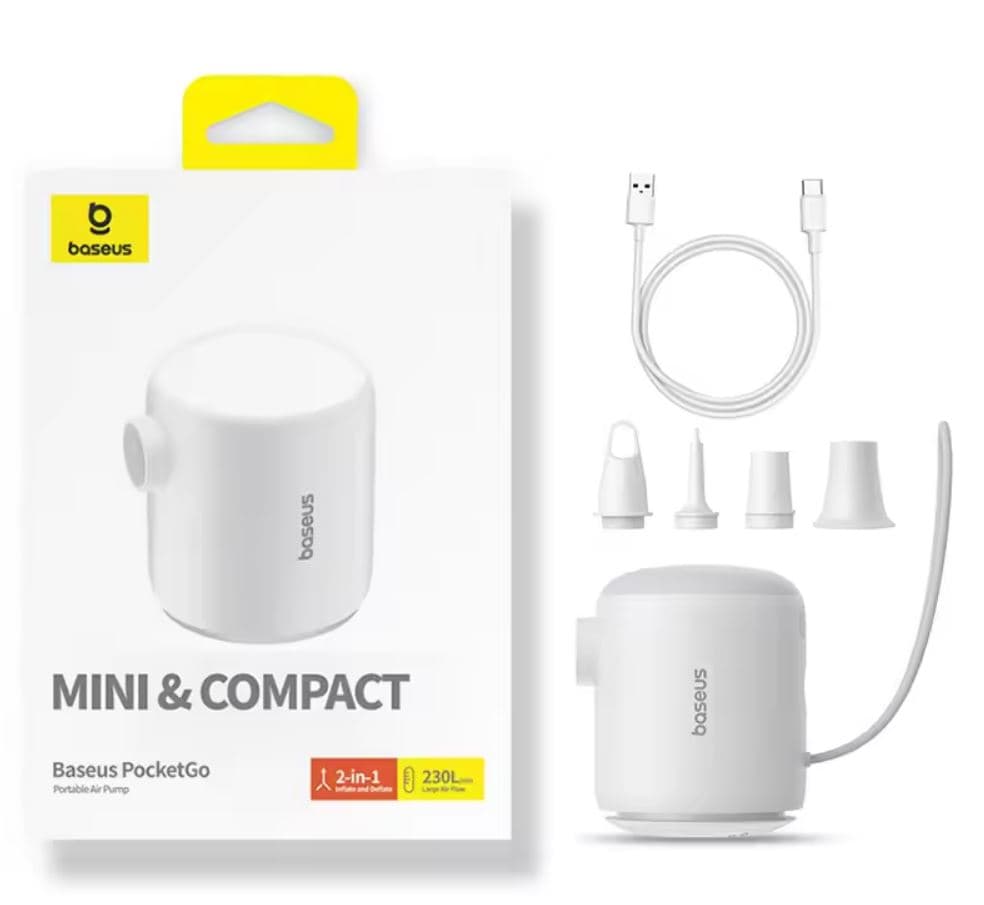 پمپ باد شارژی بیسوس – Baseus – PocketGo mini — تصویر ۹
