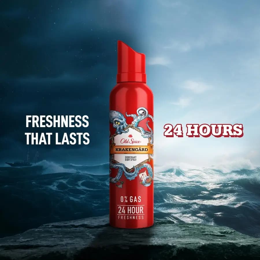 اسپری دئودورانت مردانه Krakengard الد اسپایس 140ml — تصویر ۶