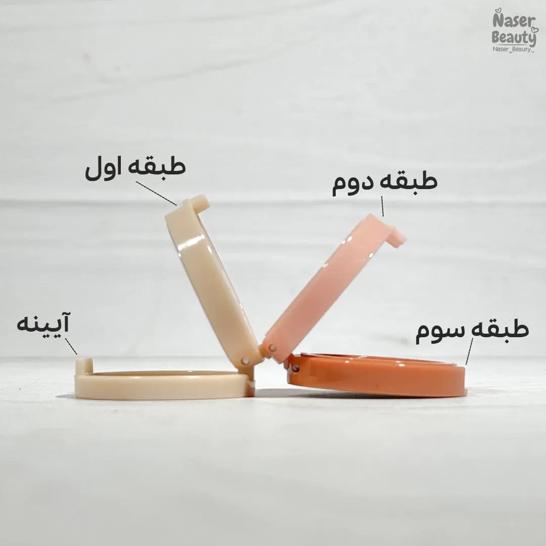 رژگونه و هایلایتر سه طبقه هدی موجی — تصویر ۶