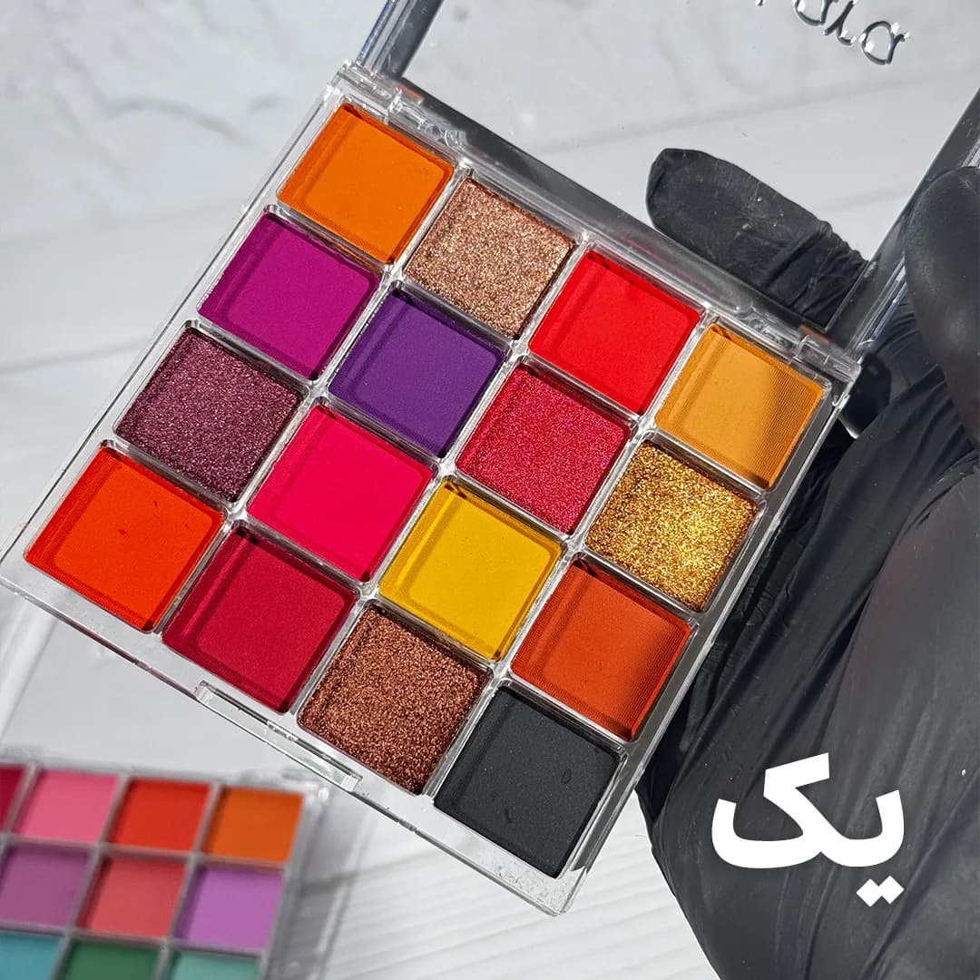 پالت سایه چشم ۱۶ رنگ فانتزی میس لارا — تصویر ۲