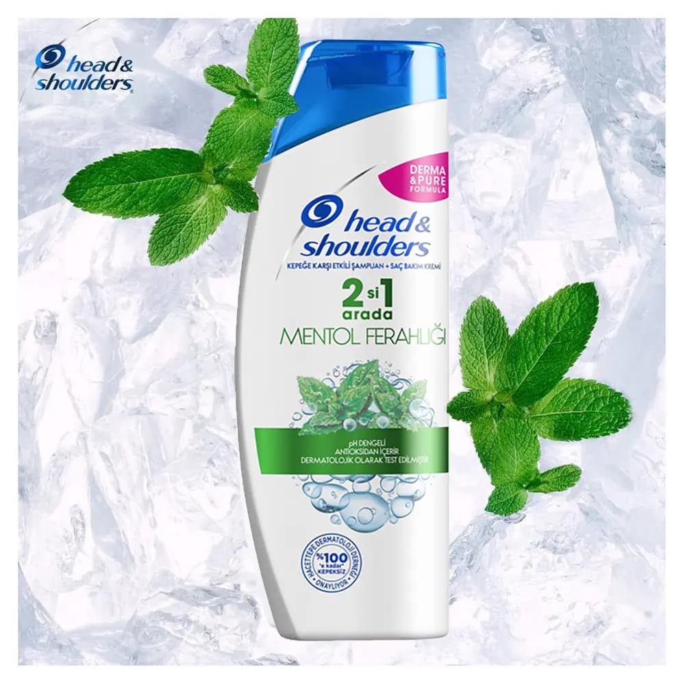 شامپو ضد شوره عصاره نعنا 2 در 1 هد اند شولدرز 350ml — تصویر ۵